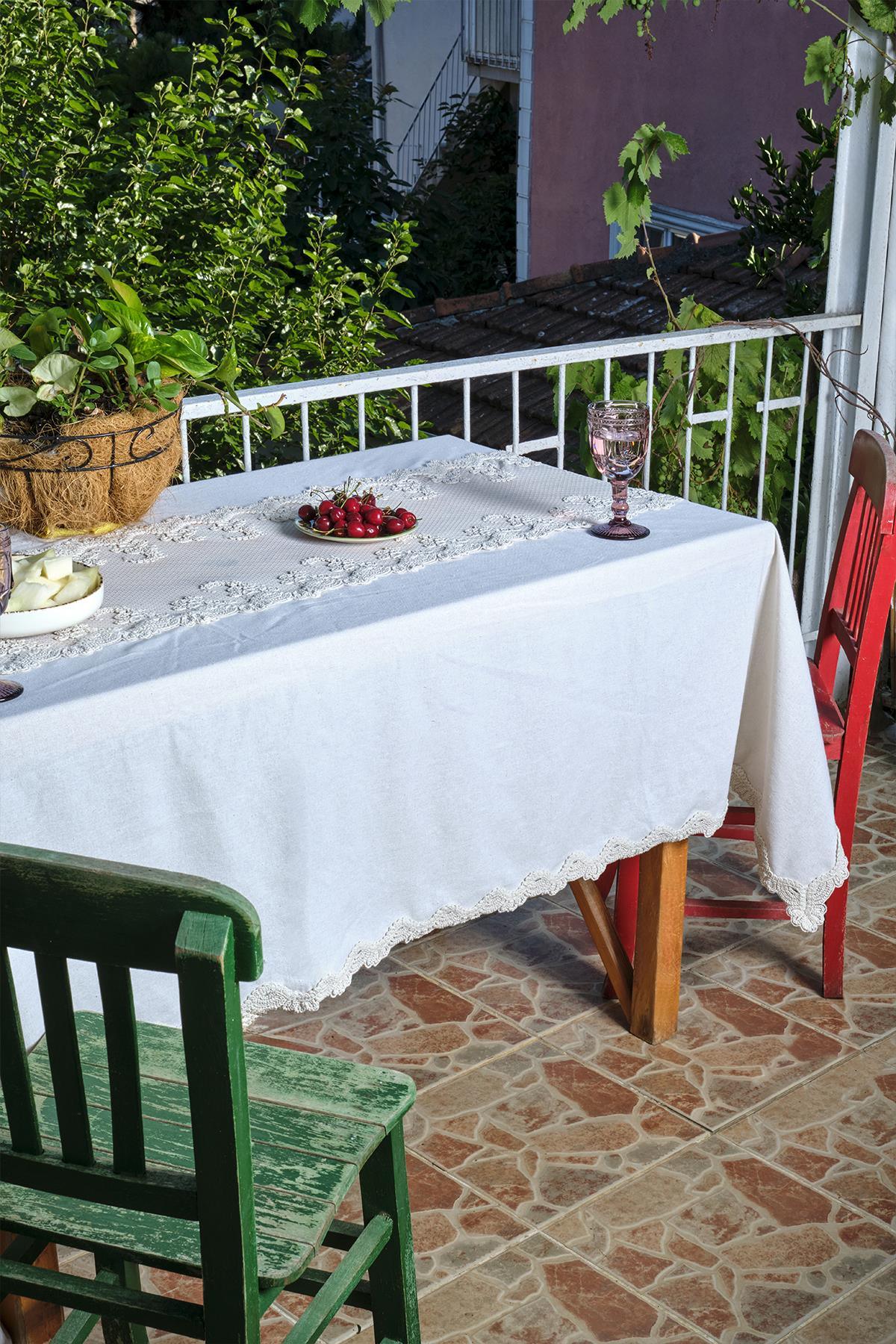 Vole Runner'lı Masa Örtüsü (150 x 250 cm) - Nazik Home - Yuvama Değer!