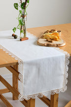 Zarif Dantelli Runner (40 x 140 cm) - Nazik Home - Yuvama Değer!