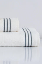 Zen Çizgi Nakışlı El Havlusu (30 x 50 cm) - Nazik Home - Yuvama Değer!