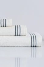 Zen Çizgi Nakışlı Banyo Havlusu (90 x 150 cm) - Nazik Home - Yuvama Değer!