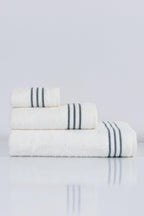 Zen Çizgi Nakışlı Yüz Havlusu (50 x 90 cm) - Nazik Home - Yuvama Değer!