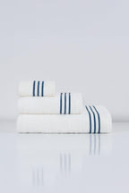 Zen Çizgi Nakışlı Yüz Havlusu (50 x 90 cm) - Nazik Home - Yuvama Değer!