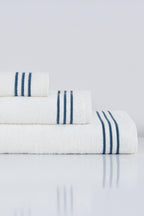 Zen Çizgi Nakışlı Yüz Havlusu (50 x 90 cm) - Nazik Home - Yuvama Değer!