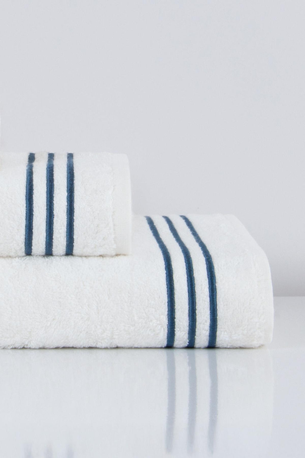 Zen Çizgi Nakışlı Yüz Havlusu (50 x 90 cm) - Nazik Home - Yuvama Değer!