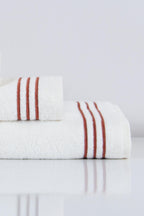 Zen Çizgi Nakışlı Yüz Havlusu (50 x 90 cm) - Nazik Home - Yuvama Değer!